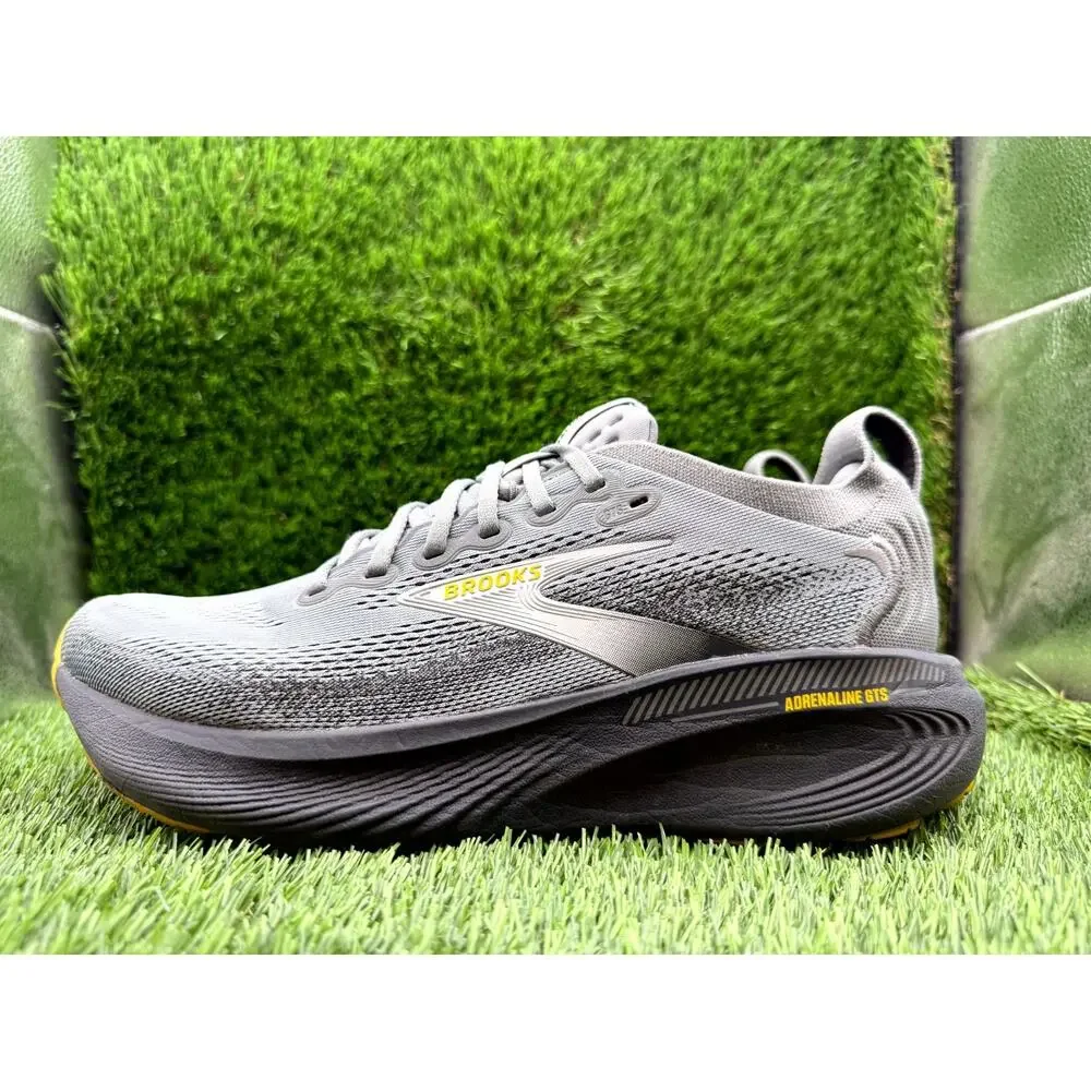 Brooks Adrenaline GTS 25 1104541D044 Athletic Shoes Men's 8.5D Gray Mesh Running